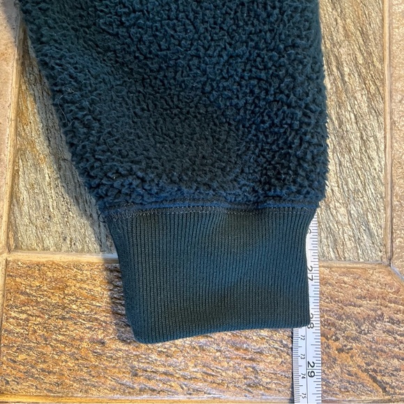 Men's Green Abercrombie & Fitch Quarter Zip Fleece Pullover Jacket Men’s Size L - Picture 6 of 12